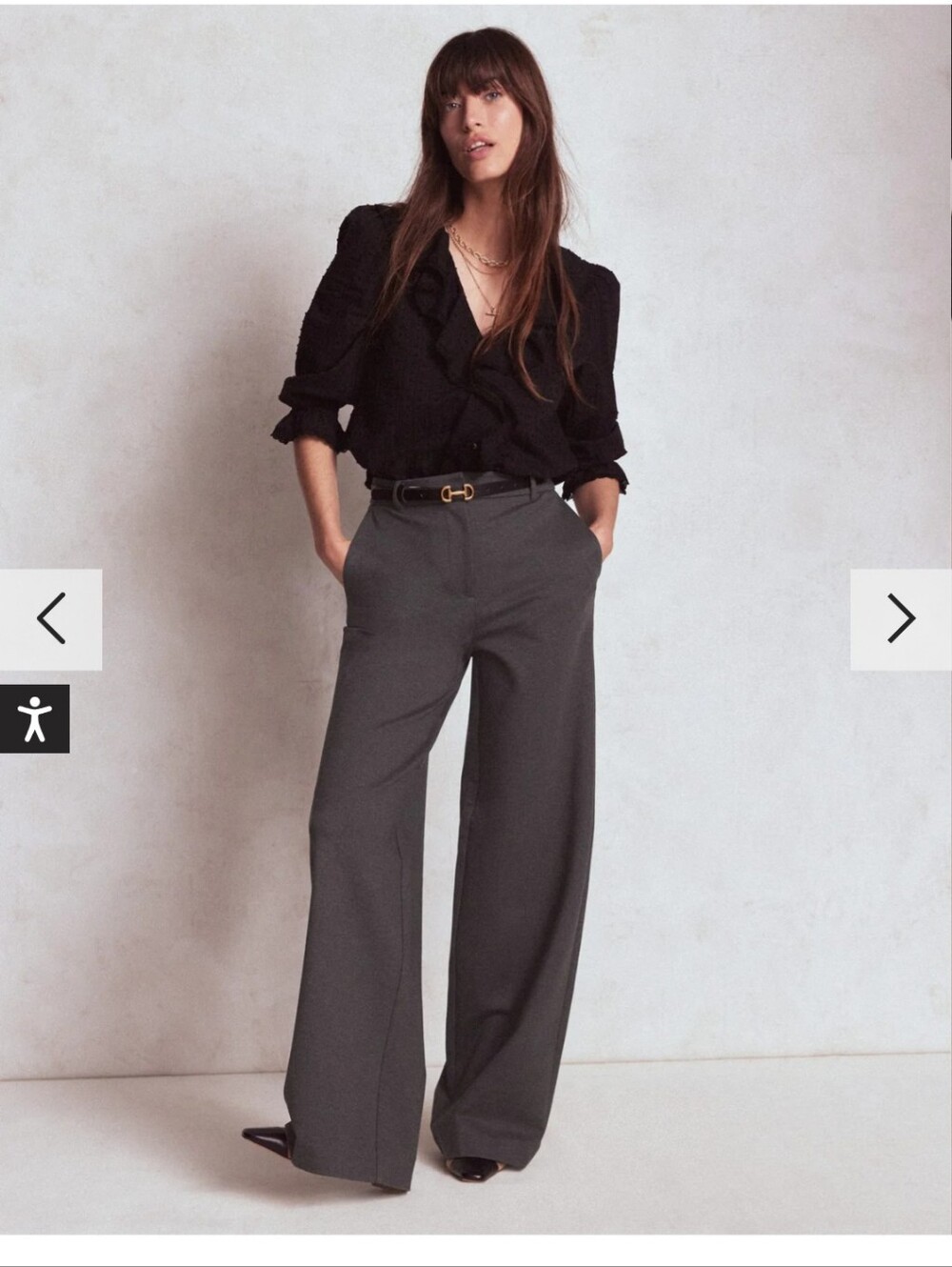 Boden Belgravia Ponte Pants Trousers Charcoal Grey US 8R NEW career office